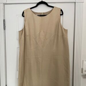 Talbots silk shift dress